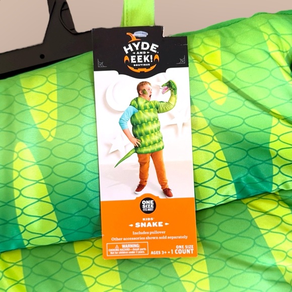 NWT- HYDE AND EEK- kids snake costume- Ages 3+/one size fits most - Picture 4 of 9